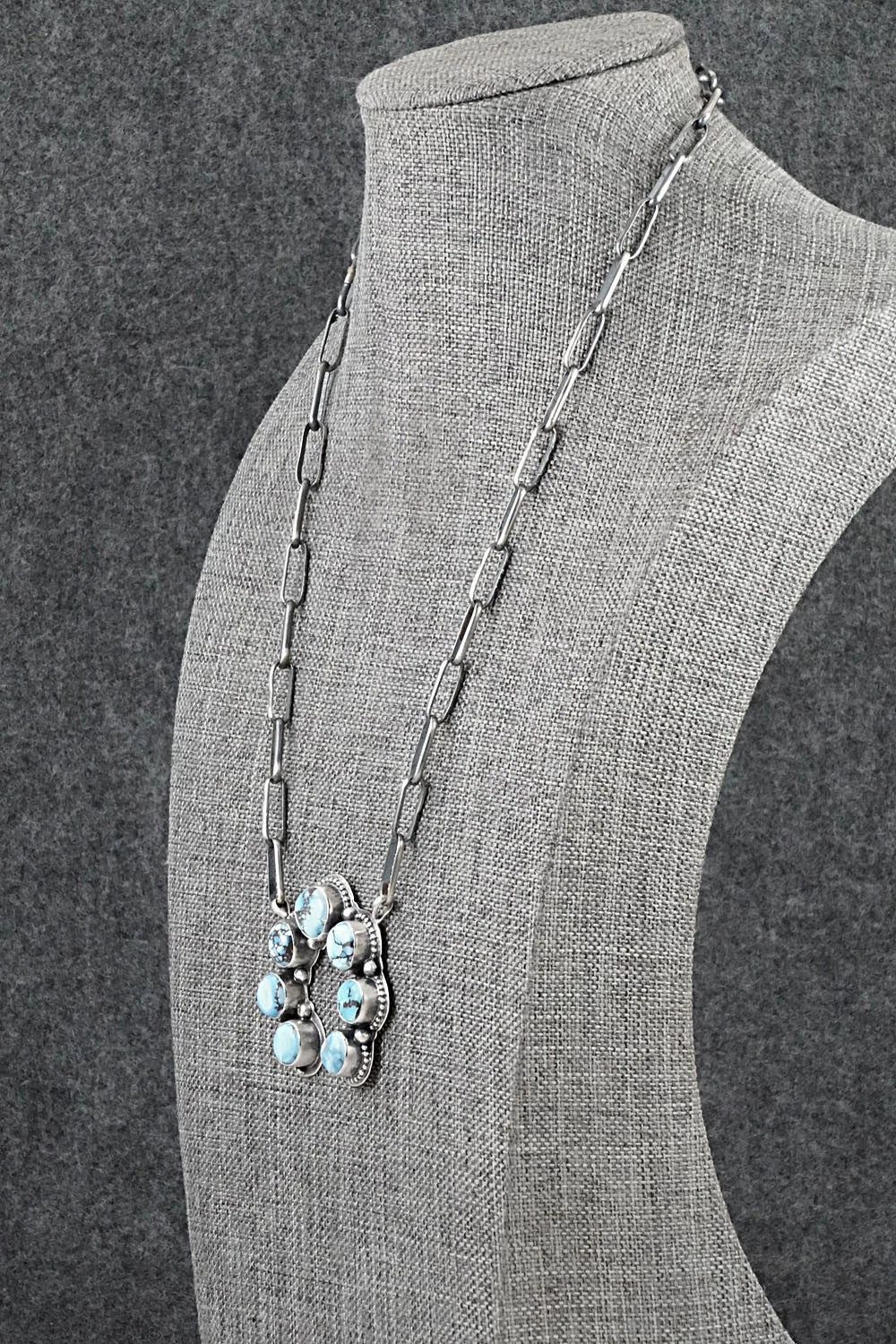 Turquoise & Sterling Silver Necklace - Darrin Livingston