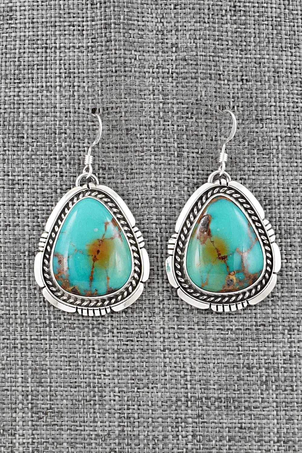 Turquoise & Sterling Silver Earrings - Irene Kee