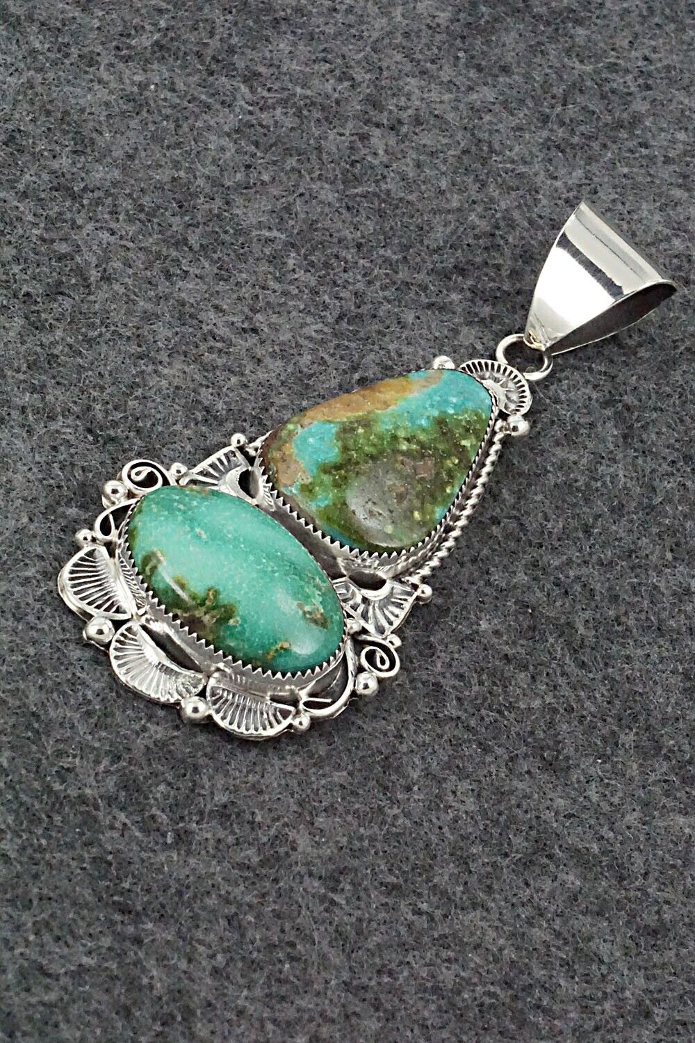 Turquoise & Sterling Silver Pendant - Anthony Brown