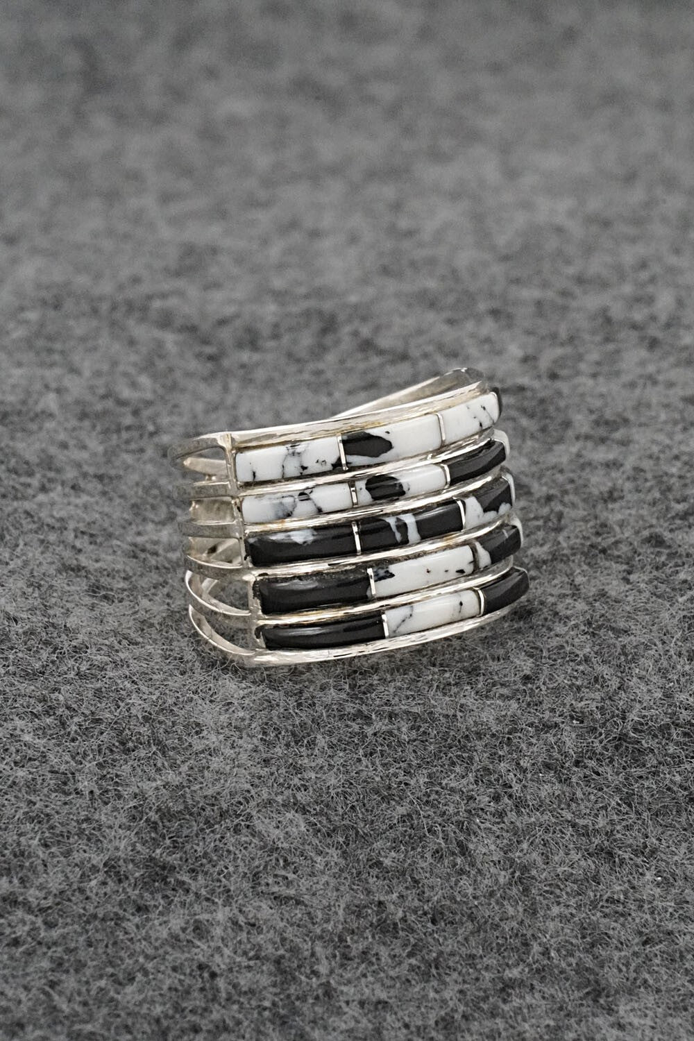 White Buffalo & Sterling Silver Ring - Jamie Johnson - Size 8