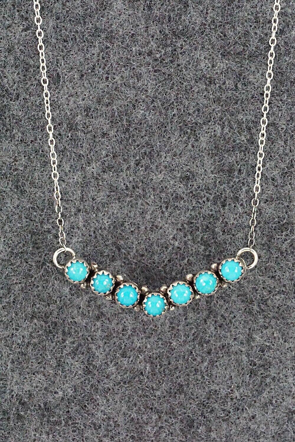 Turquoise & Sterling Silver Necklace - Renell Chaco