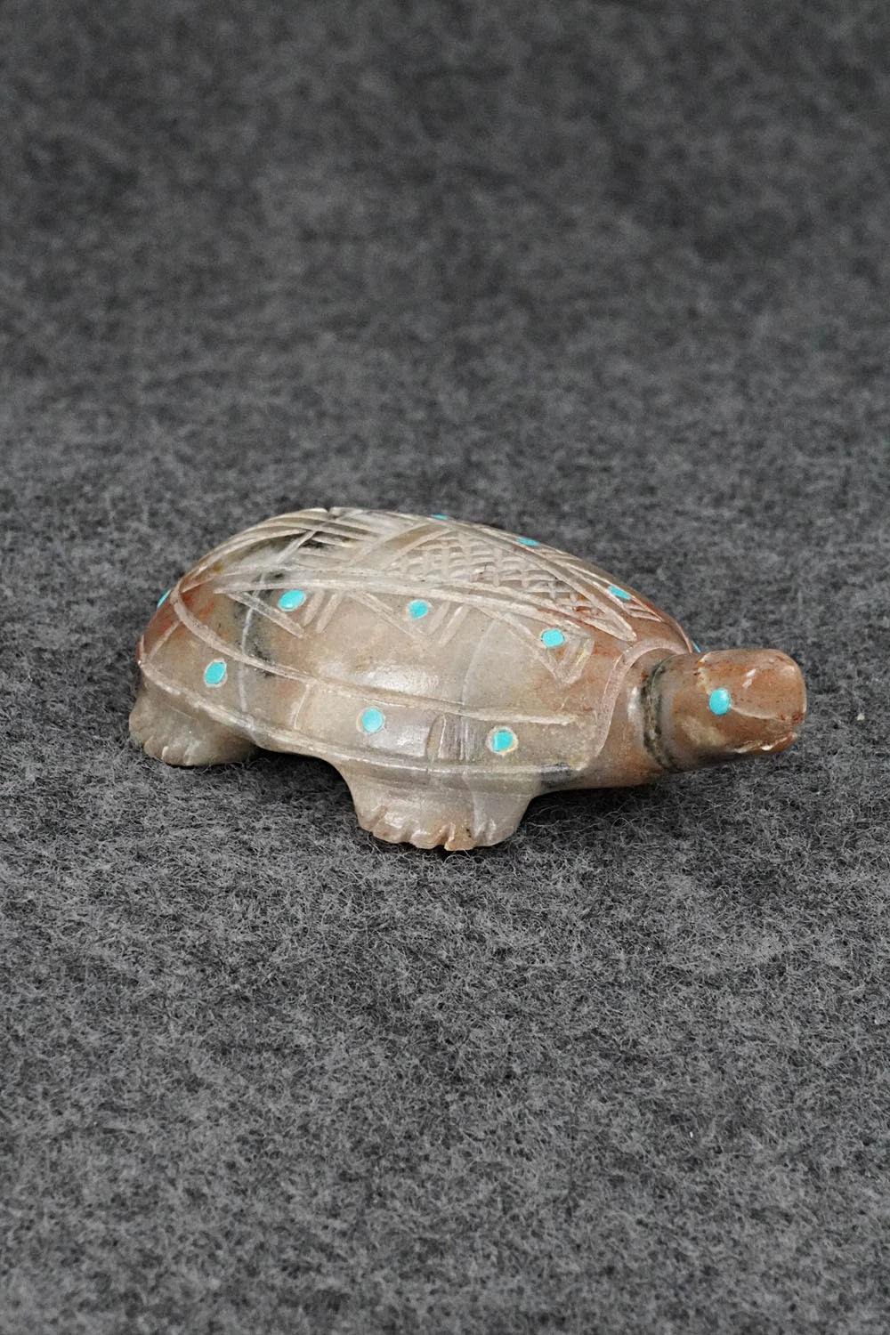 Turtle Zuni Fetish Carving - Hiram Peynetsa