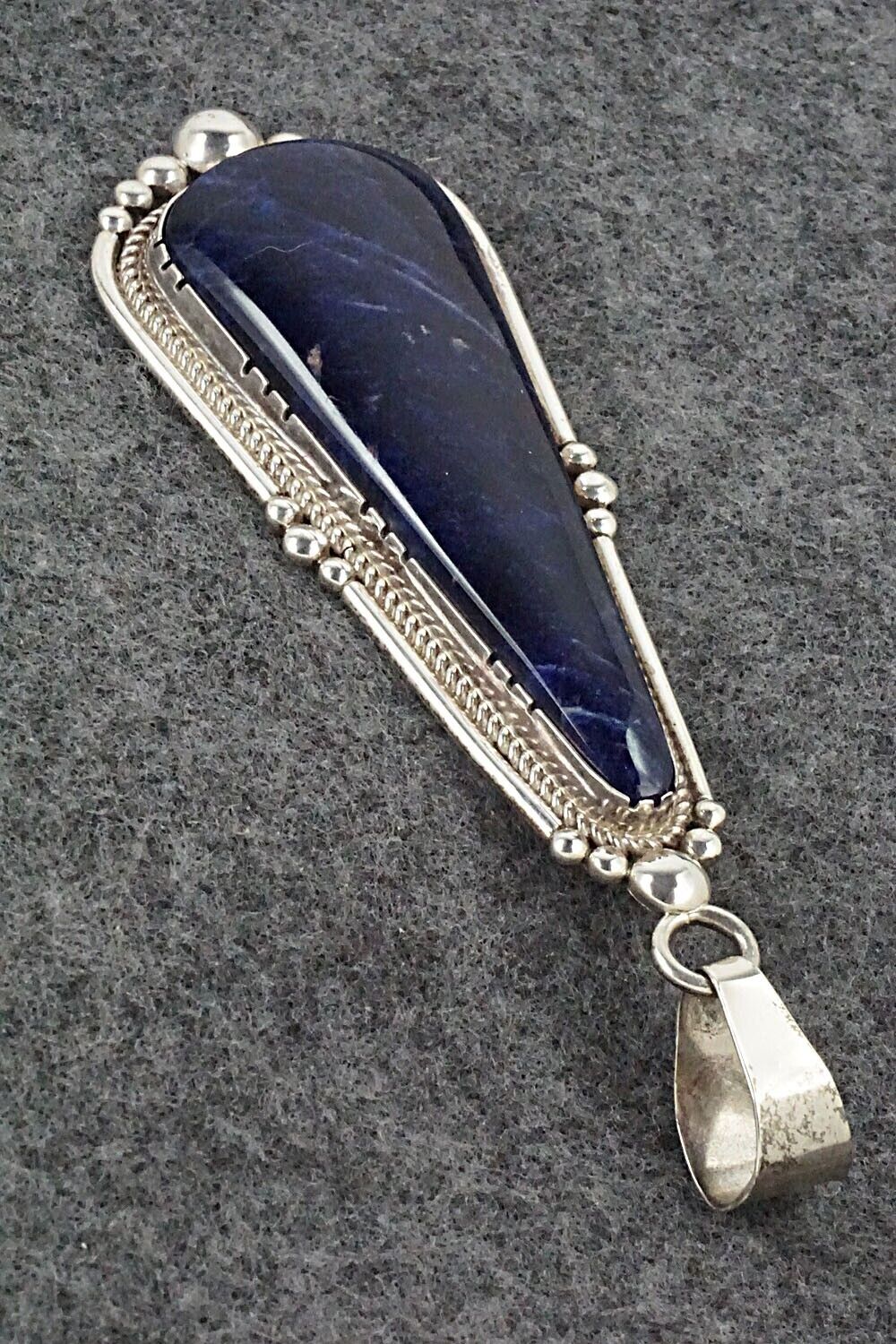 Sodalite and Sterling Silver Pendant - Oliver Smith