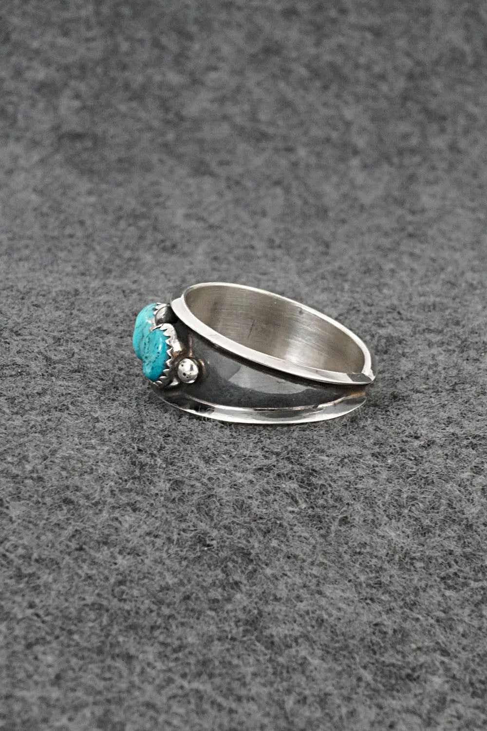 Turquoise & Sterling Silver Ring - Paul Largo - Size 12.5