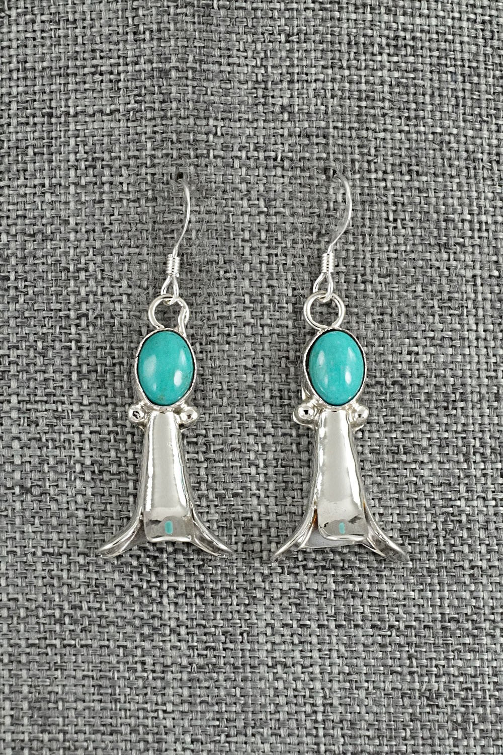 Turquoise & Sterling Silver Earrings - Robinson Martinez