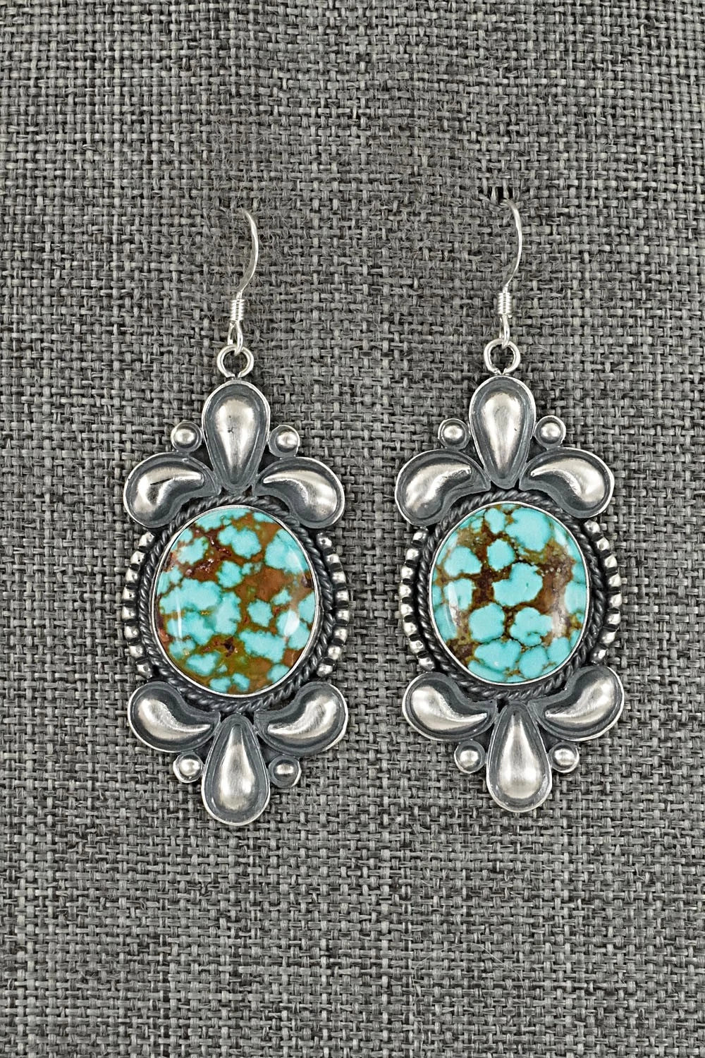 Turquoise & Sterling Silver Necklace and Earrings Set - Derrick Gordon