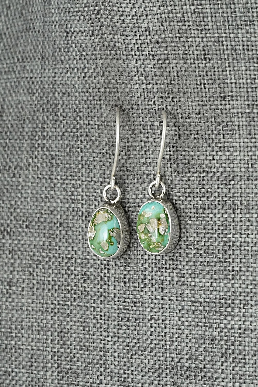 Turquoise & Sterling Silver Earrings - Rosemary Saunders