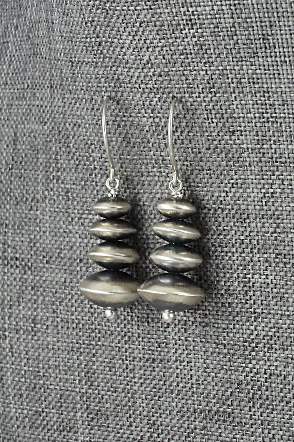 Sterling Silver Navajo Pearl Earrings - Bryannen Halwood