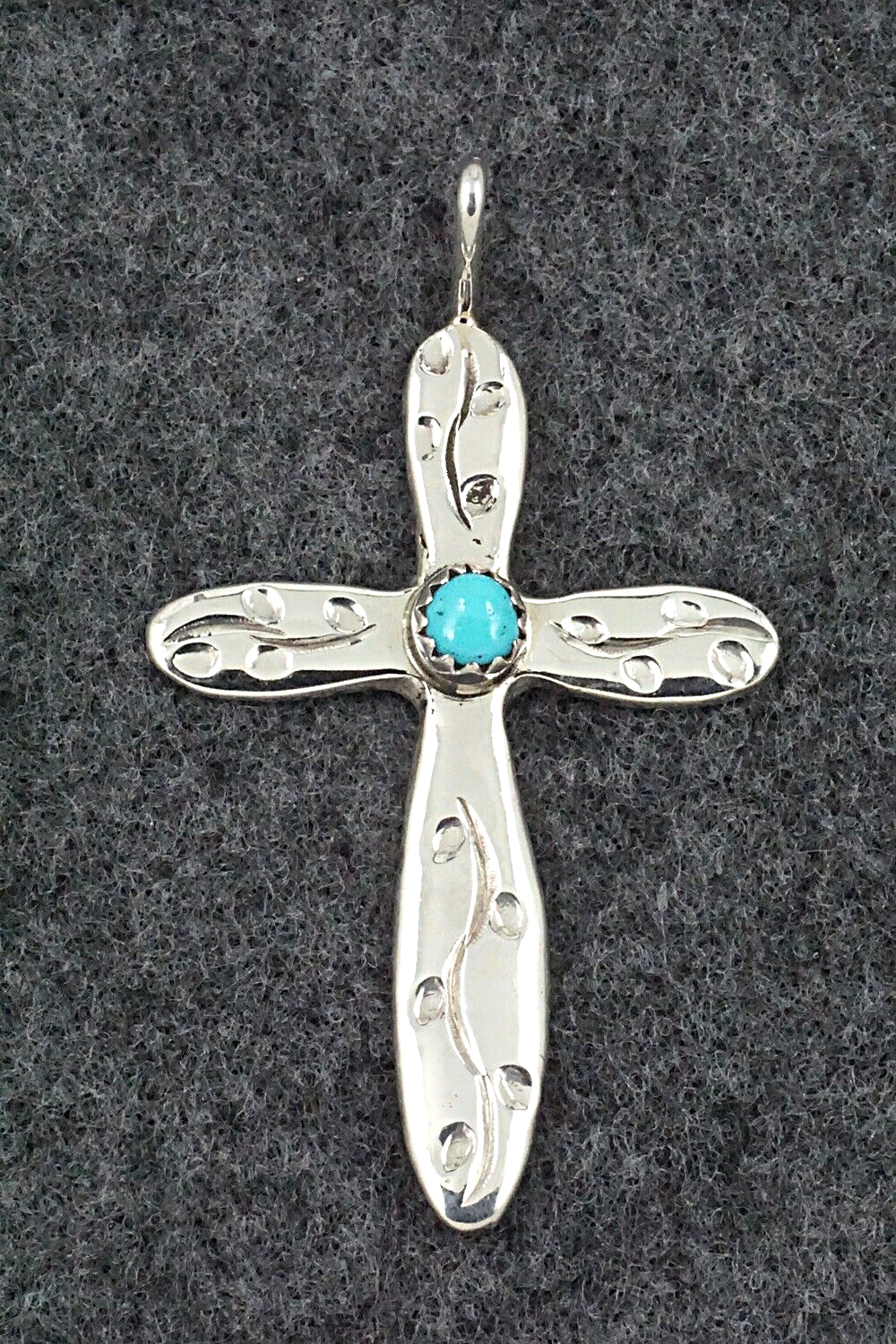 Turquoise & Sterling Silver Pendant - Pauline Nelson