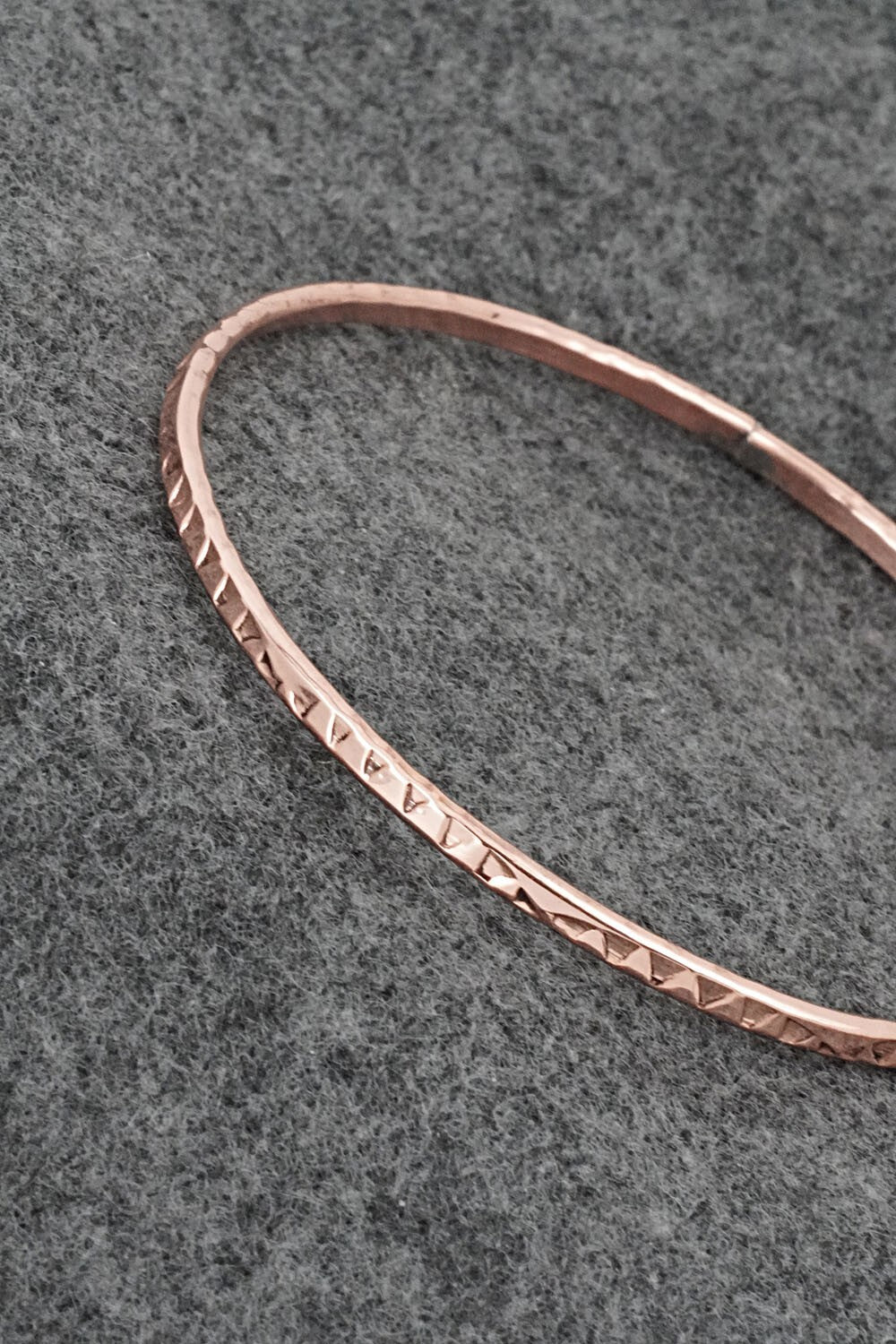 Copper Bangle Bracelet - Elaine Tahe