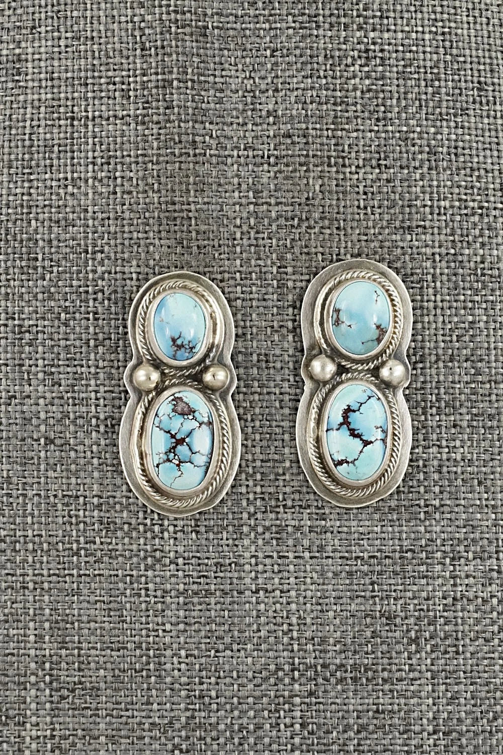 Turquoise & Sterling Silver Necklace and Earrings Set - Kathleen Livingston