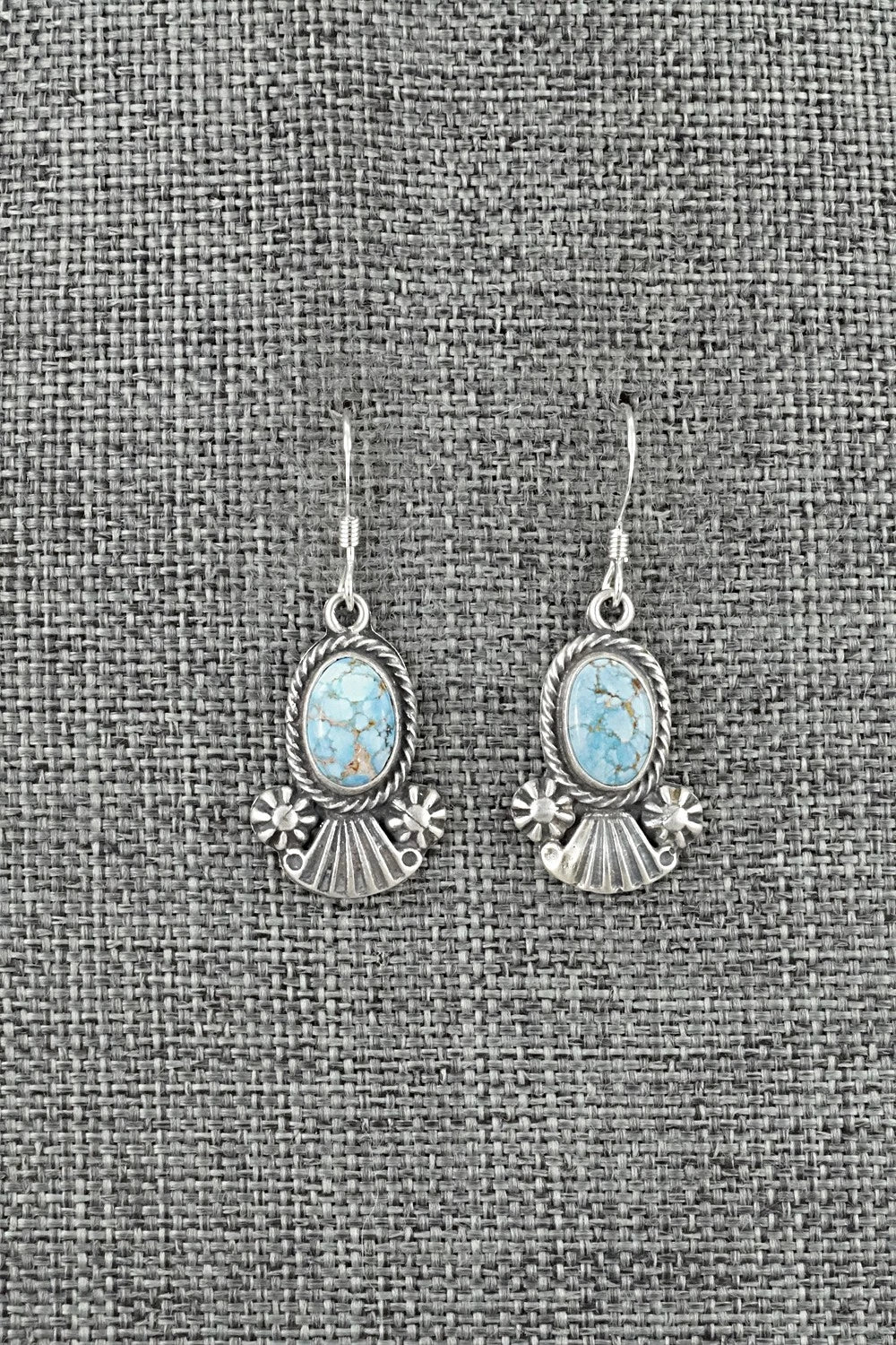 Turquoise & Sterling Silver Earrings - Verley Betone