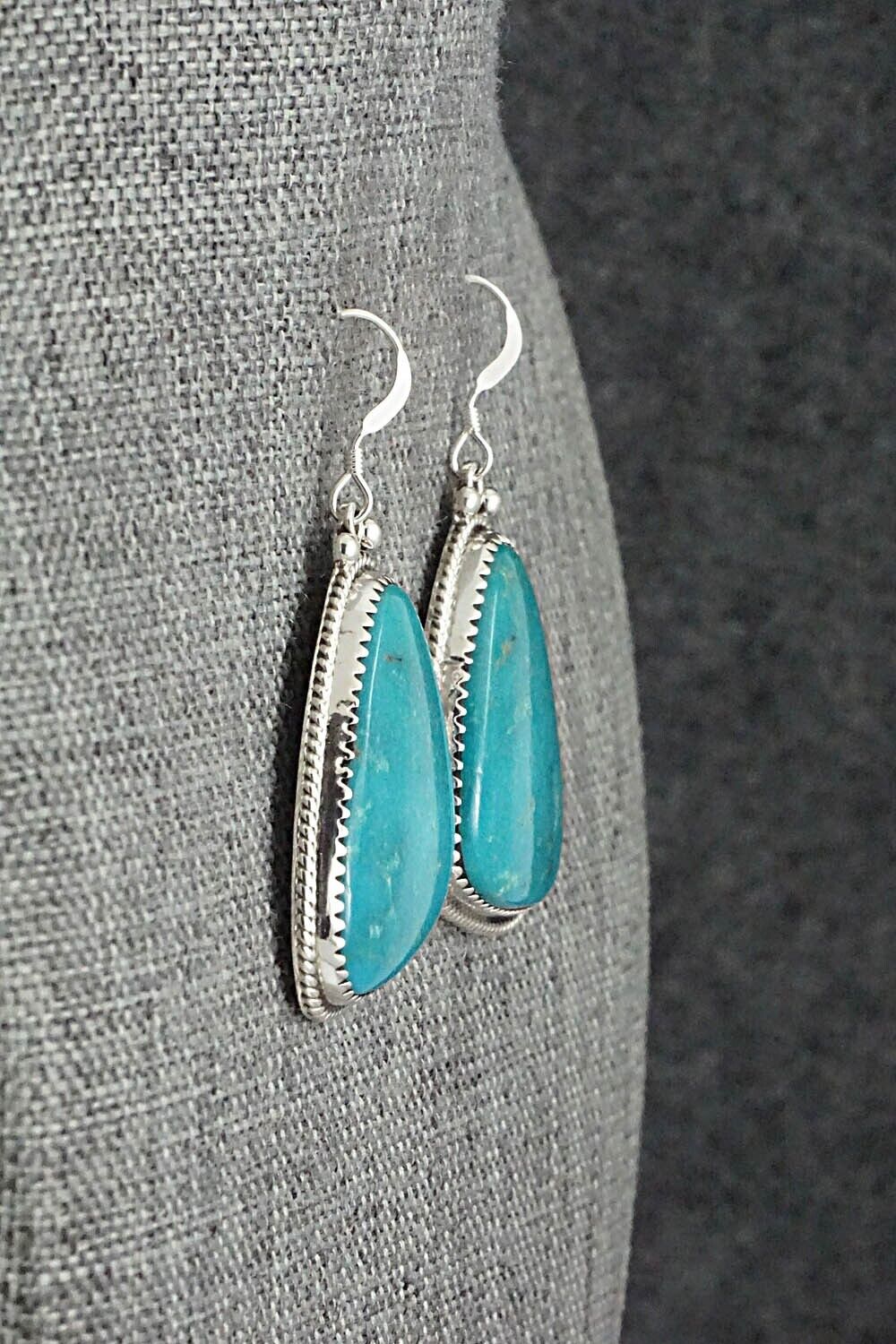 Turquoise & Sterling Silver Earrings - Sharon McCarthy
