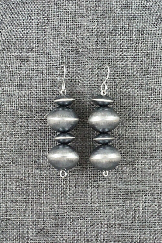 Sterling Silver Navajo Pearl Earrings - Tonisha Haley