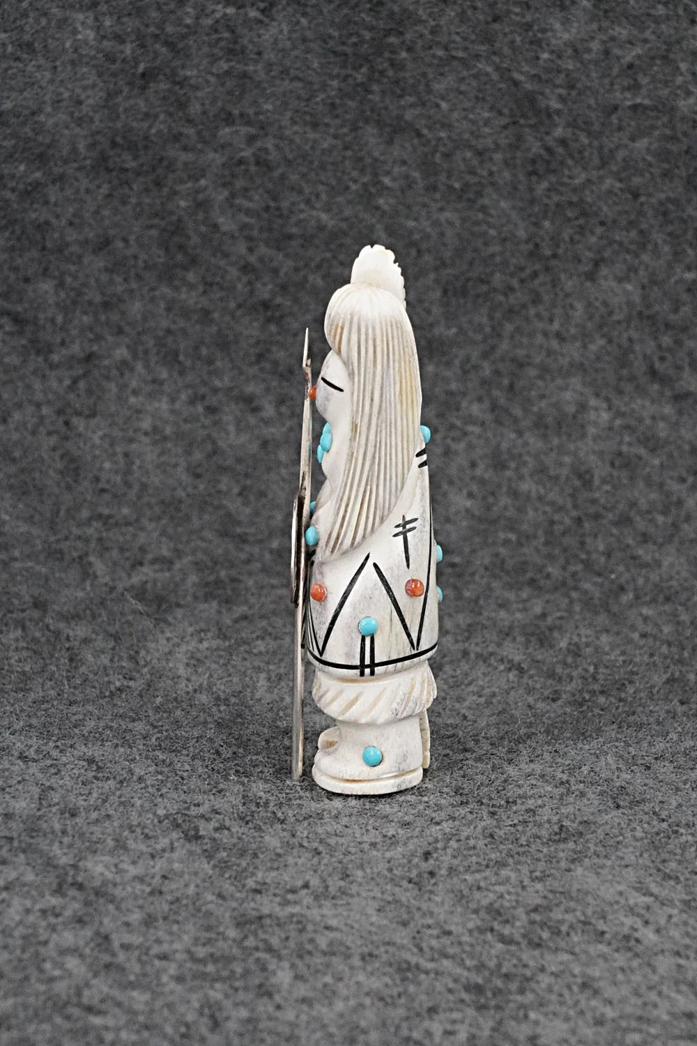 Warrior Zuni Fetish Carving - Claudia Peina