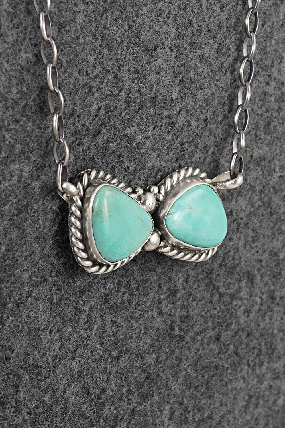 Turquoise & Sterling Silver Necklace - Antwone Brown
