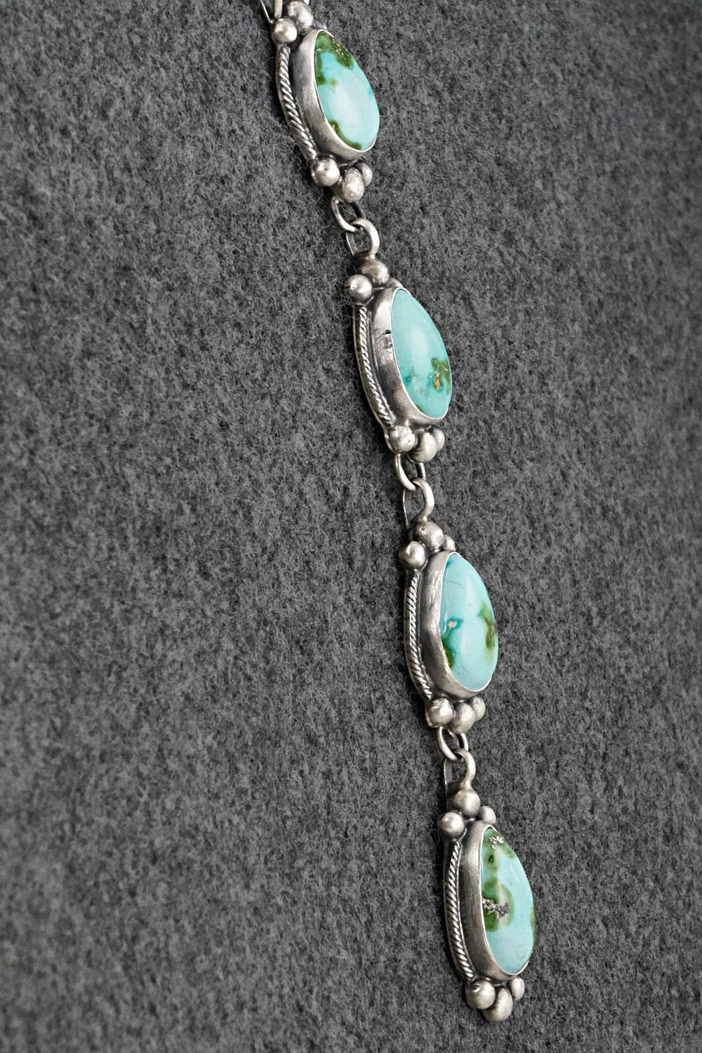 Turquoise & Sterling Silver Necklace - Bobby Johnson