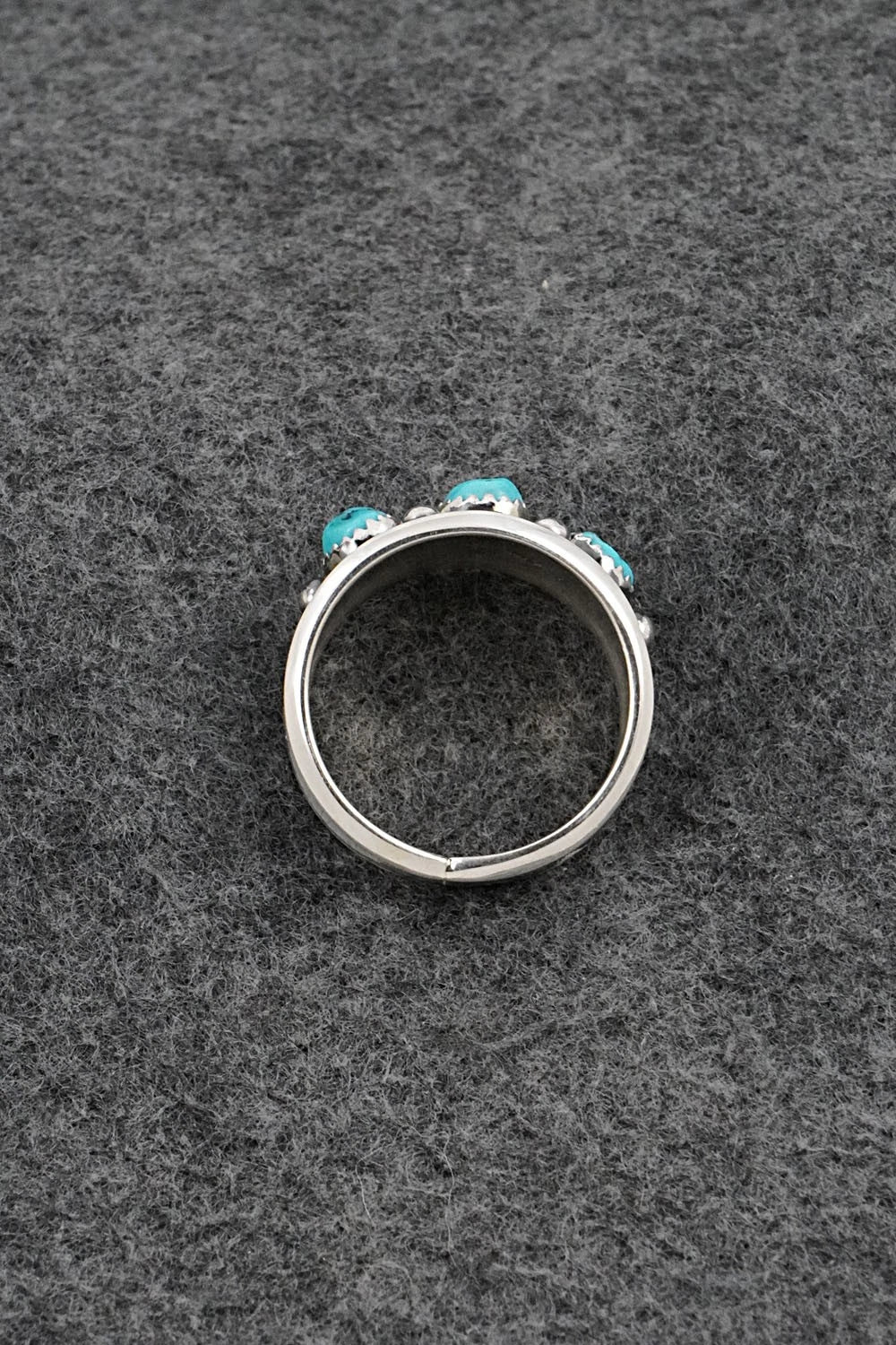 Turquoise & Sterling Silver Ring - Paul Largo - Size 12.5