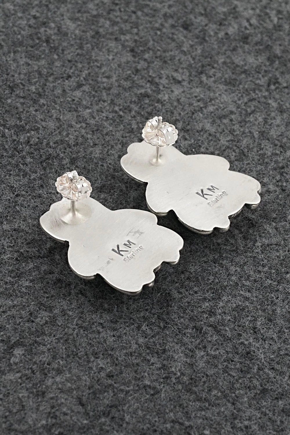 Turquoise & Sterling Silver Earrings - Kobe Martinez