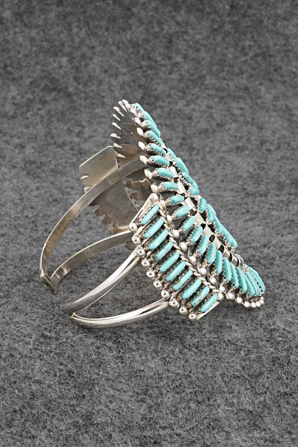 Turquoise & Sterling Silver Bracelet - Charlie John