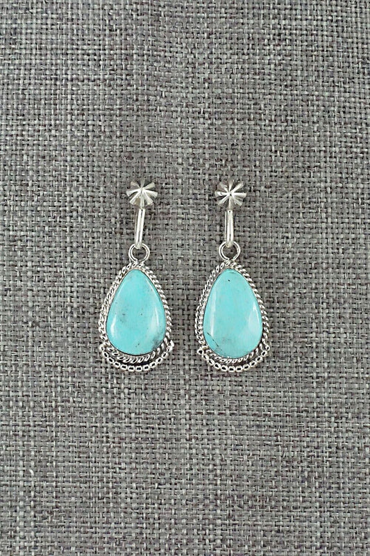 Turquoise and Sterling Silver Earrings - Sharon McCarthy