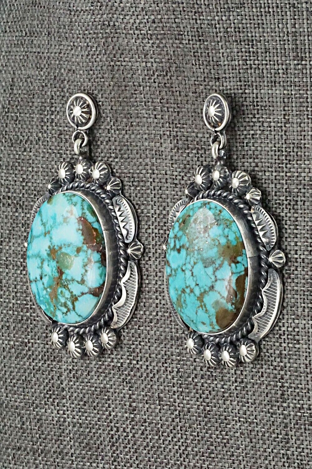 Turquoise & Sterling Silver Necklace Set - Raymond Delgarito