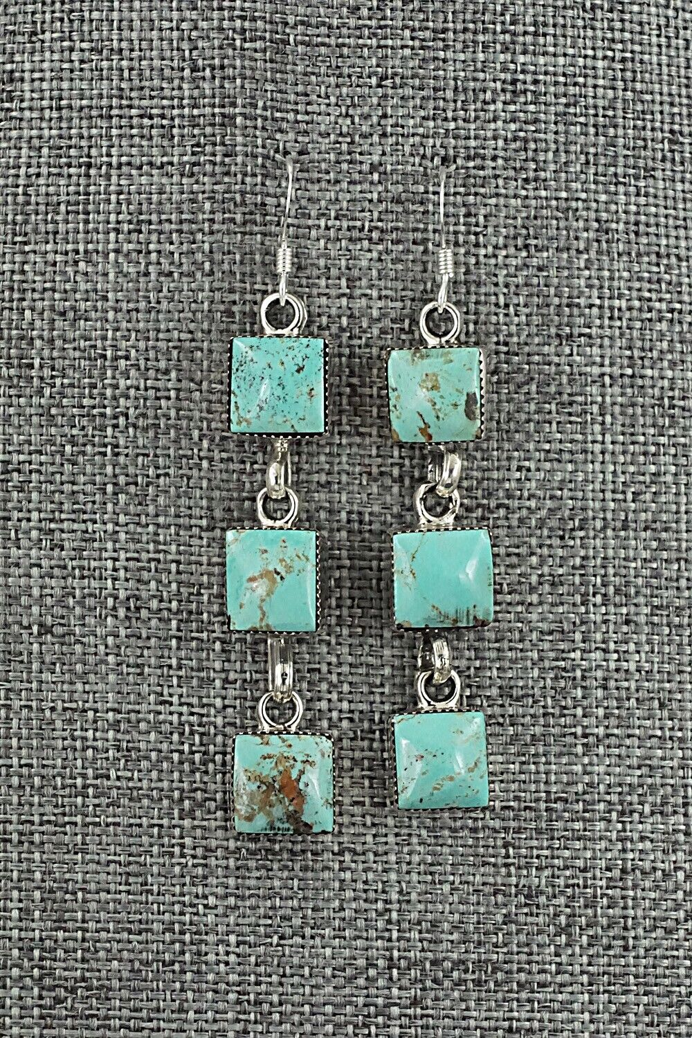Turquoise & Sterling Silver Earrings - Marie Bahe