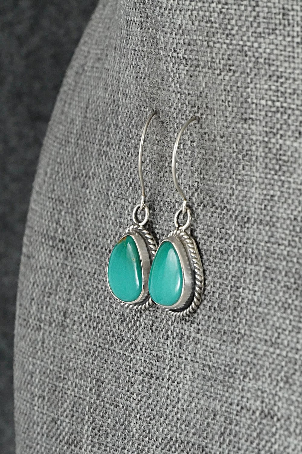 Turquoise & Sterling Silver Earrings - Rosemary Saunders