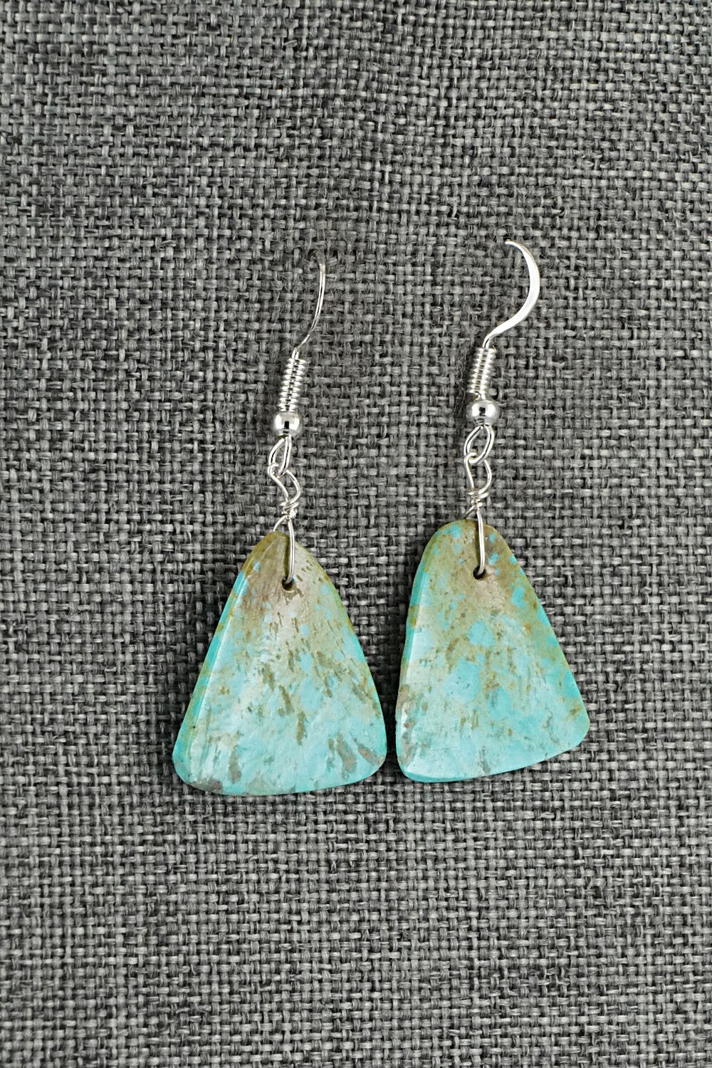 Turquoise & Sterling Silver Earrings - Louise Pete