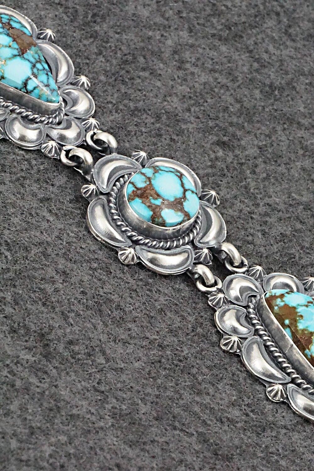 Turquoise & Sterling Silver Pendant - Raymond Delgarito