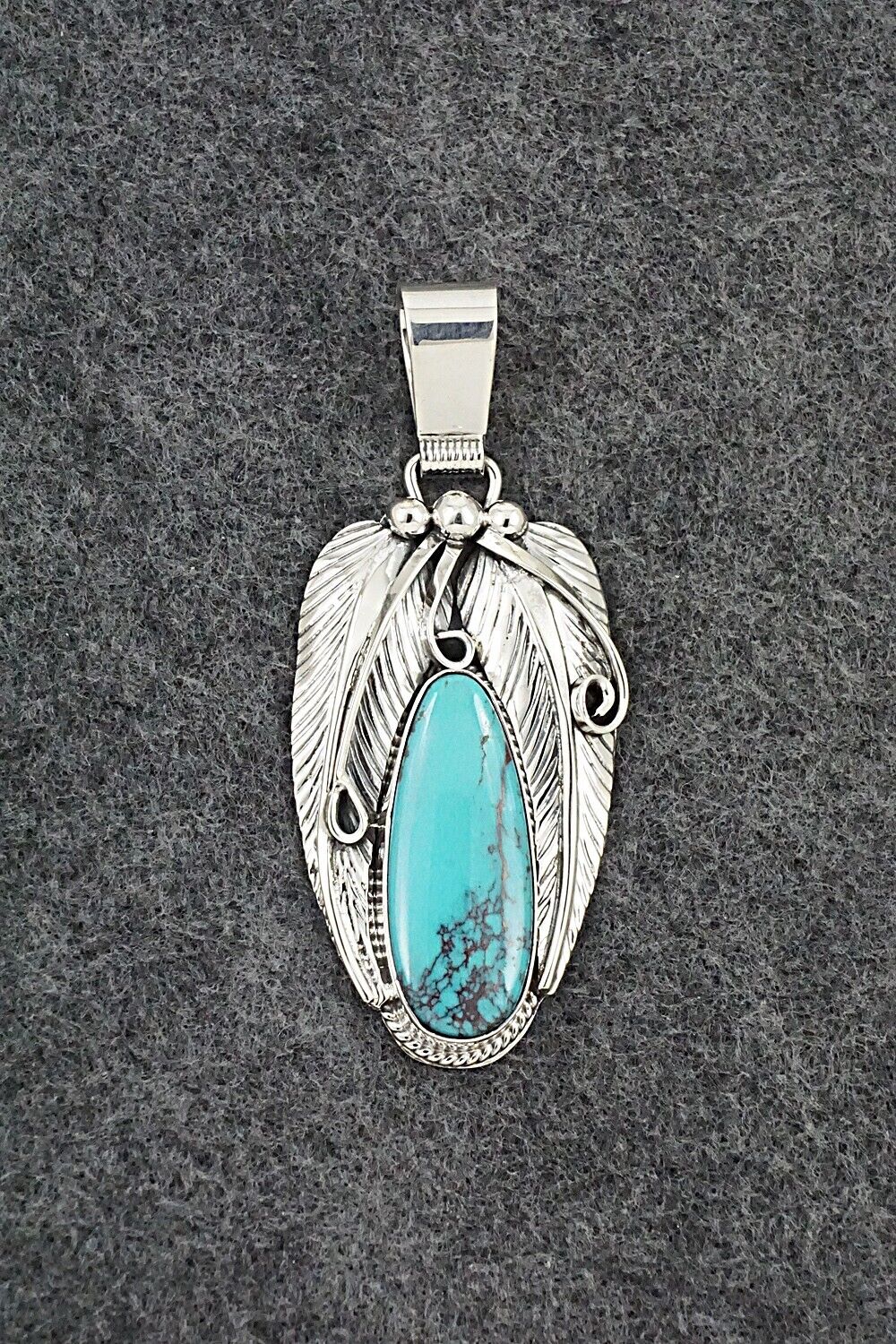 Turquoise & Sterling Silver Pendant - Davey Morgan