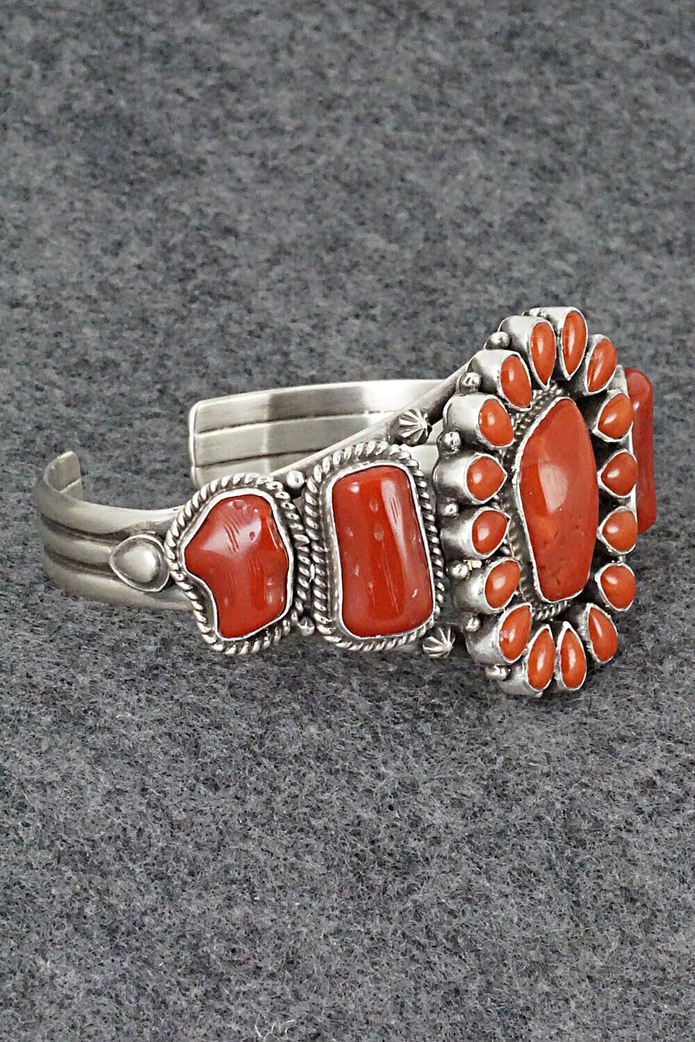 Coral & Sterling Silver Bracelet - Derrick Gordon