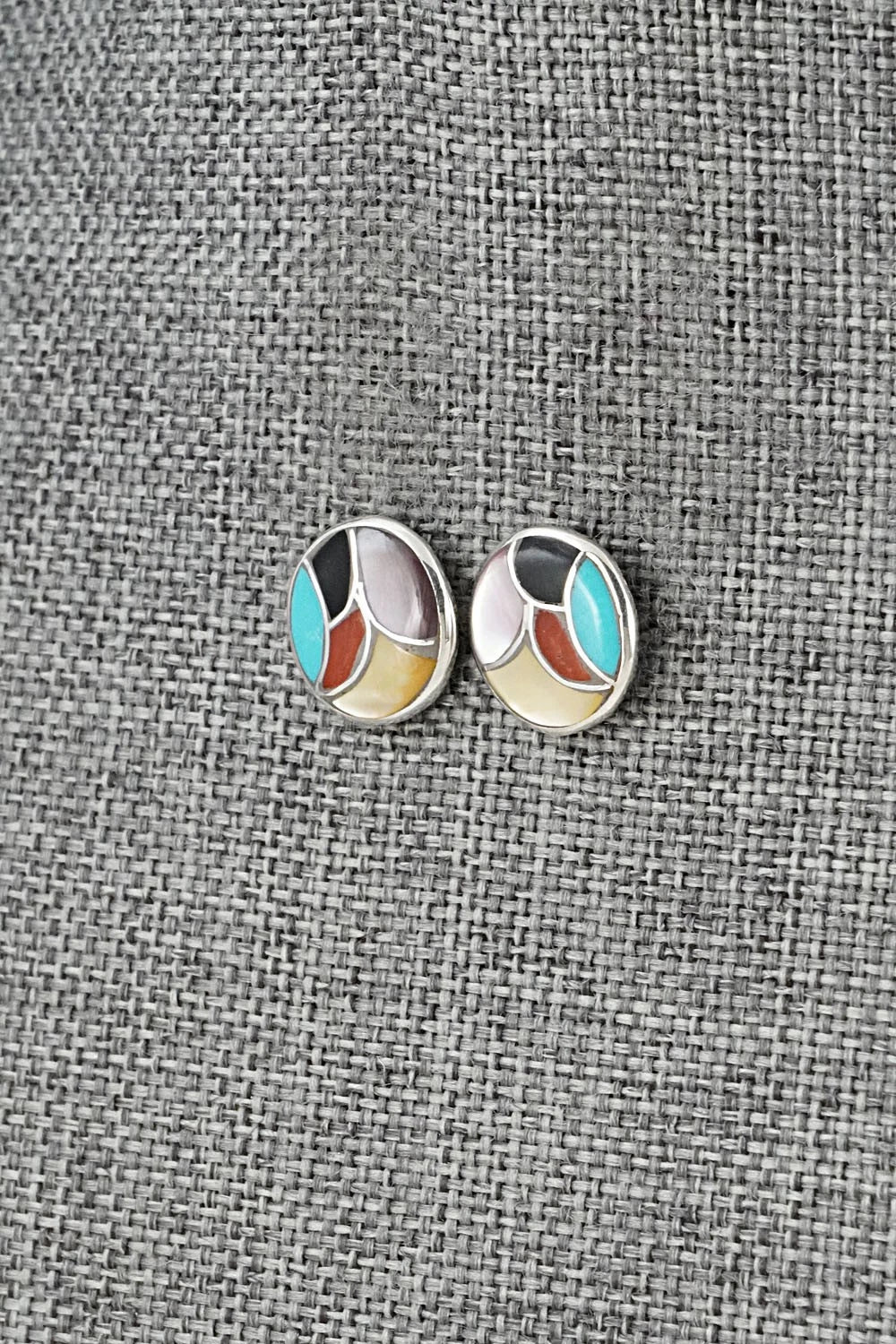 Multi-Stone & Sterling Silver Earrings - Orena Leekya