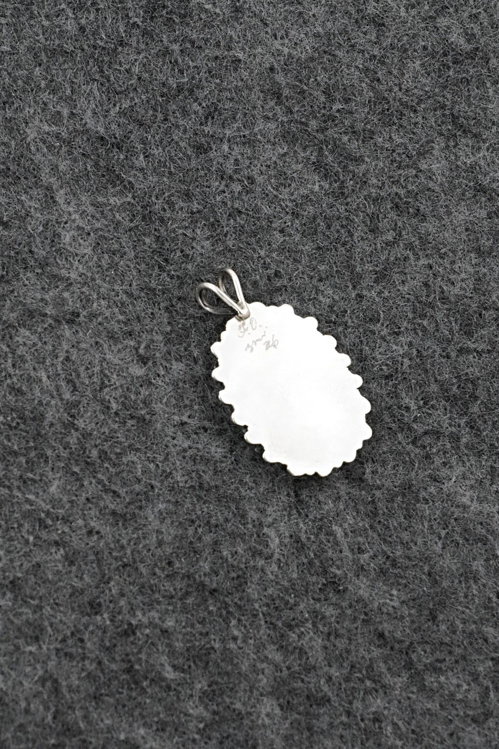 Turquoise & Sterling Silver Pendant - Fritzon Owaleon