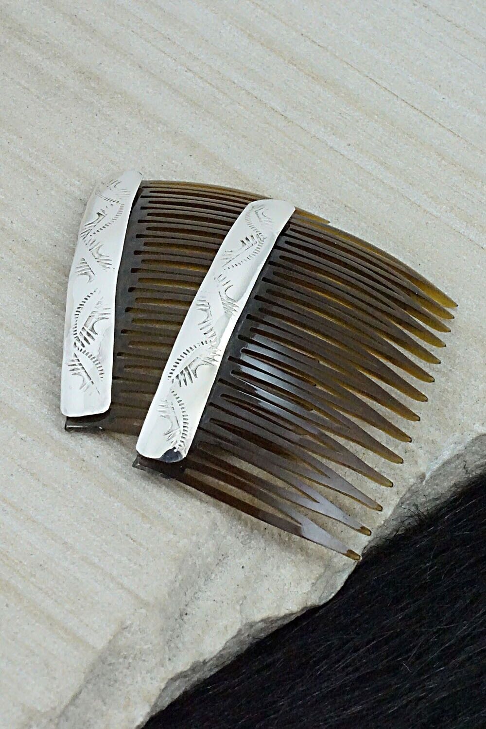 Sterling Silver Hair Combs - Randall Dalgai