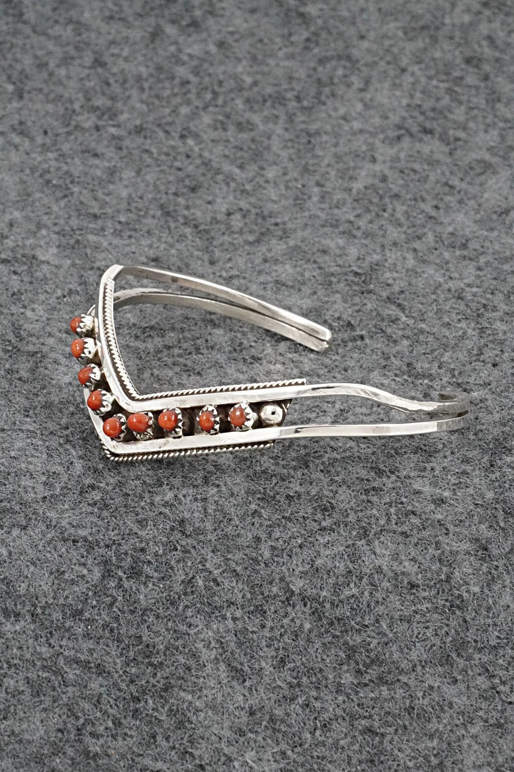 Coral & Sterling Silver Bracelet - Susie Livingston