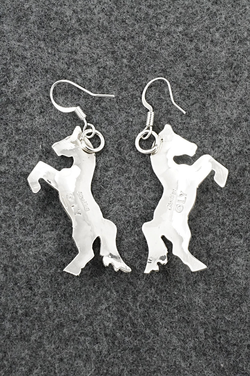 Turquoise & Sterling Silver Earrings - Louise Yazzie