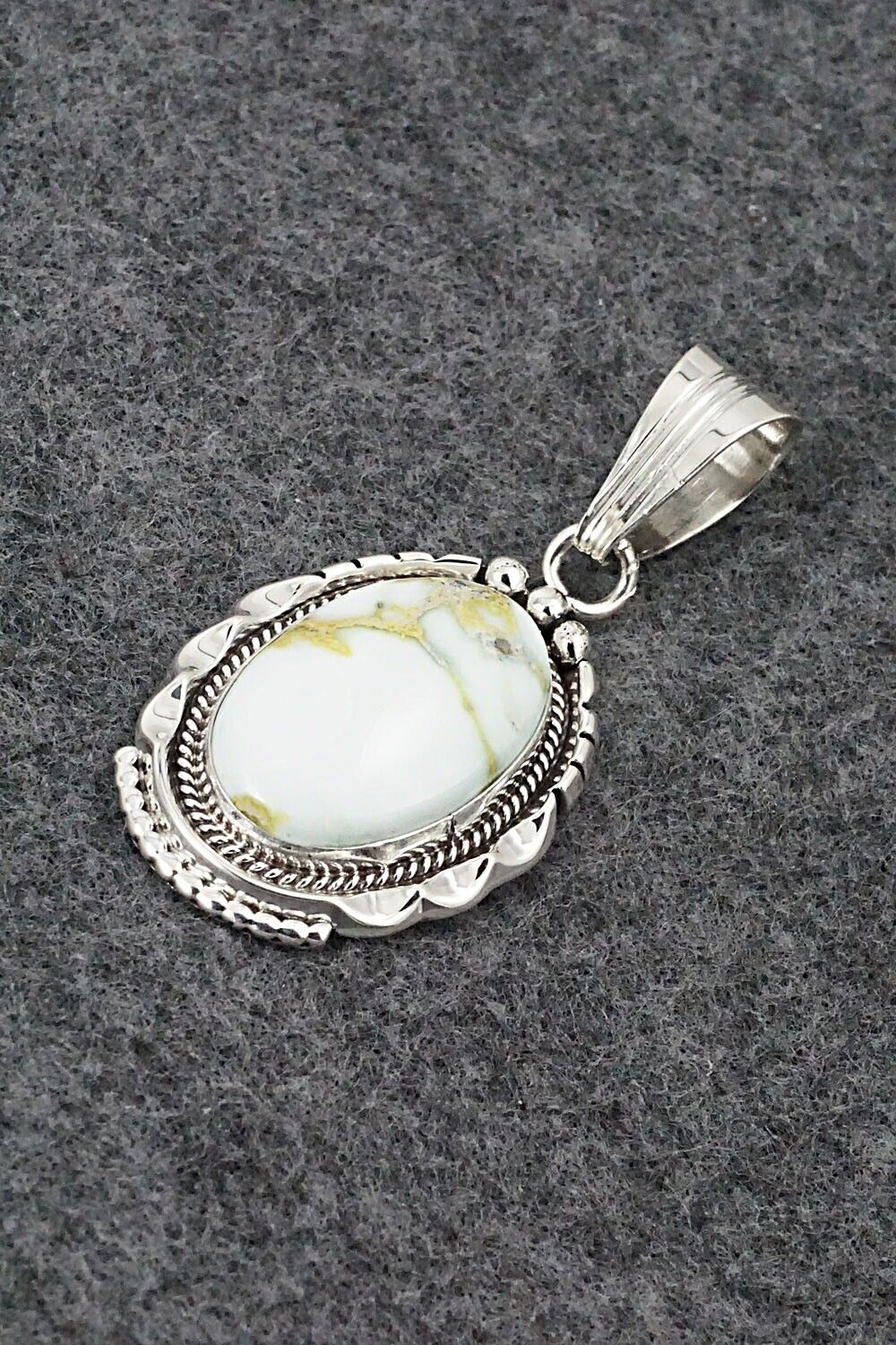 Variscite & Sterling Silver Pendant - Samuel Yellowhair