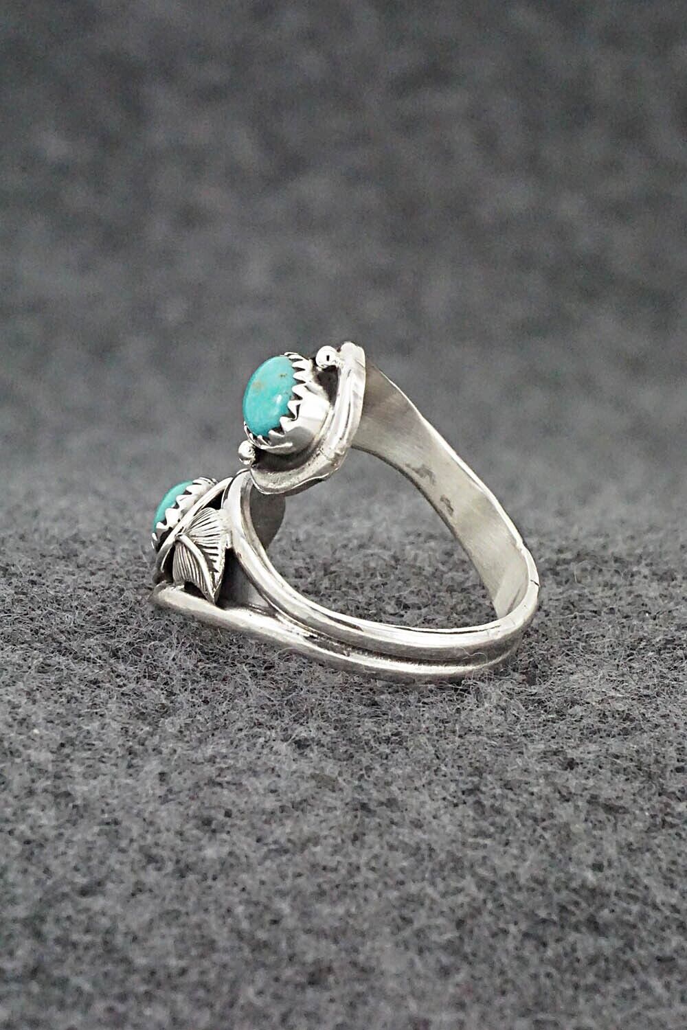 Turquoise & Sterling Silver Ring - Genevieve Francisco - Size 7