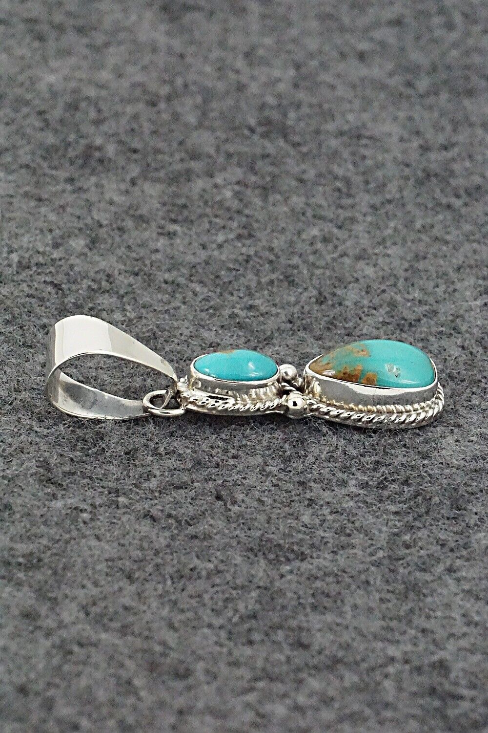 Turquoise & Sterling Silver Pendant - Kathleen Livingston