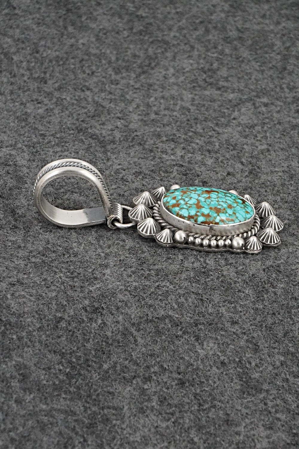 Turquoise & Sterling Silver Pendant - Michael Calladitto