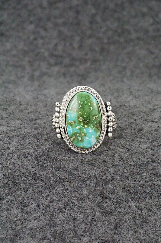 Turquoise & Sterling Silver Ring - Andrew Vandever - Size 5.5