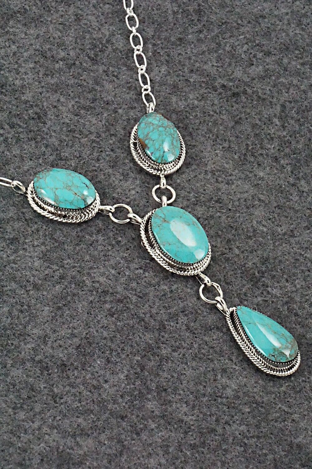 Turquoise & Sterling Silver Necklace - Sheena Jack