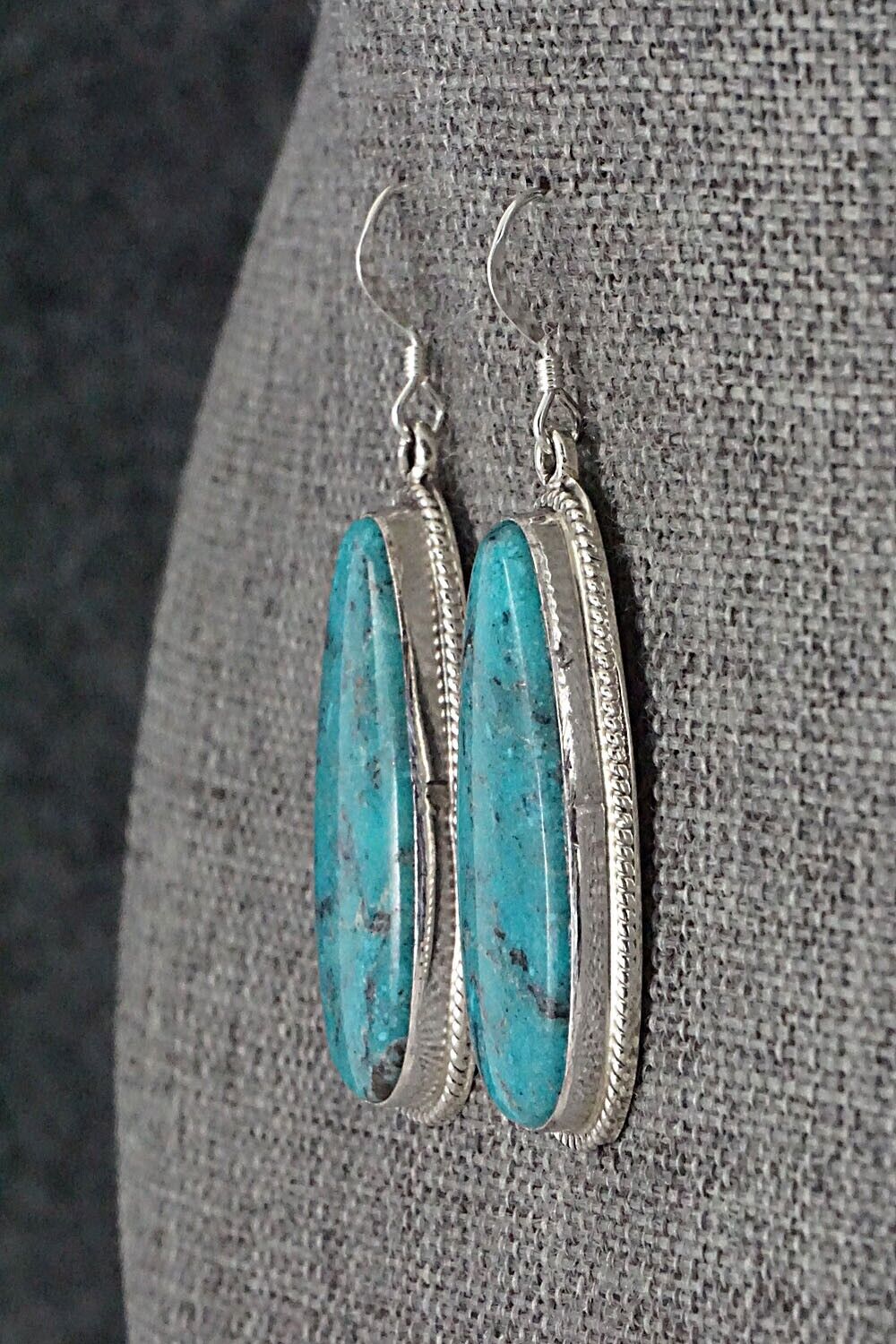 Turquoise and Sterling Silver Earrings - Sharon McCarthy