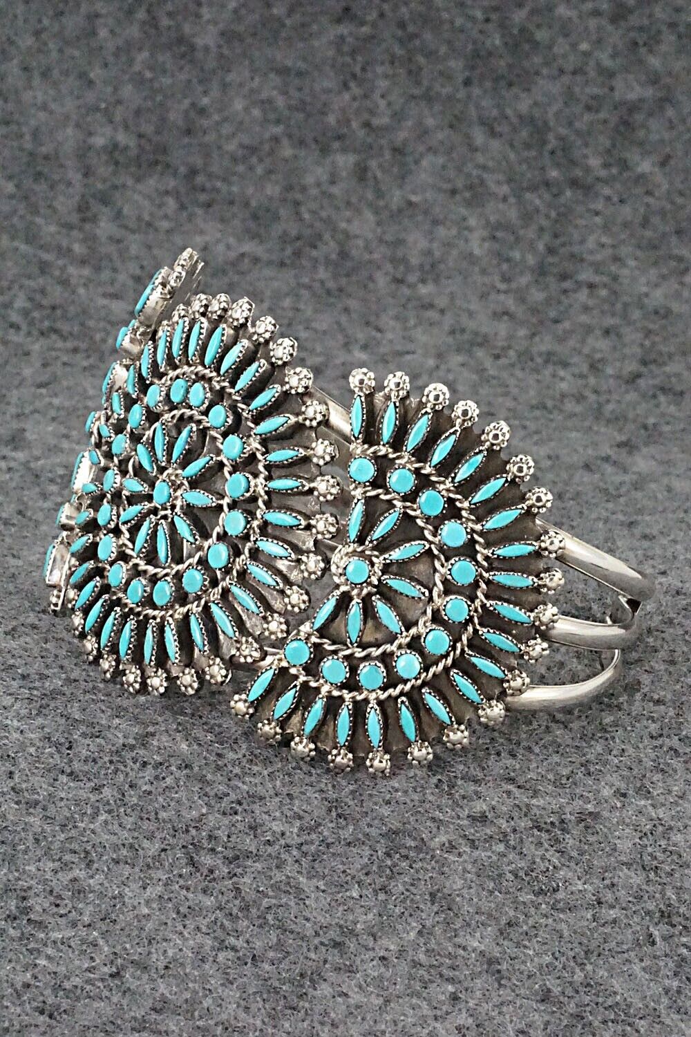 Turquoise & Sterling Silver Bracelet - Merlinda Chavez