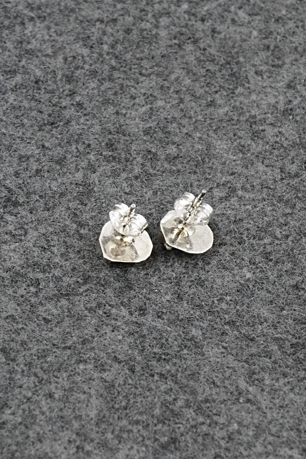 Coral & Sterling Silver Earrings - Roselene Joe
