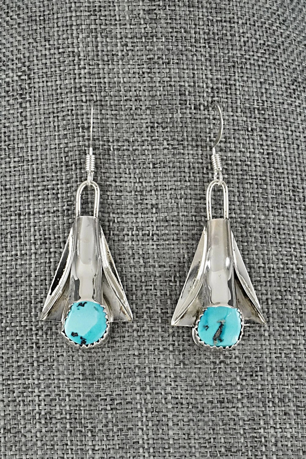 Turquoise & Sterling Silver Squash Blossom Set - Louise Yazzie