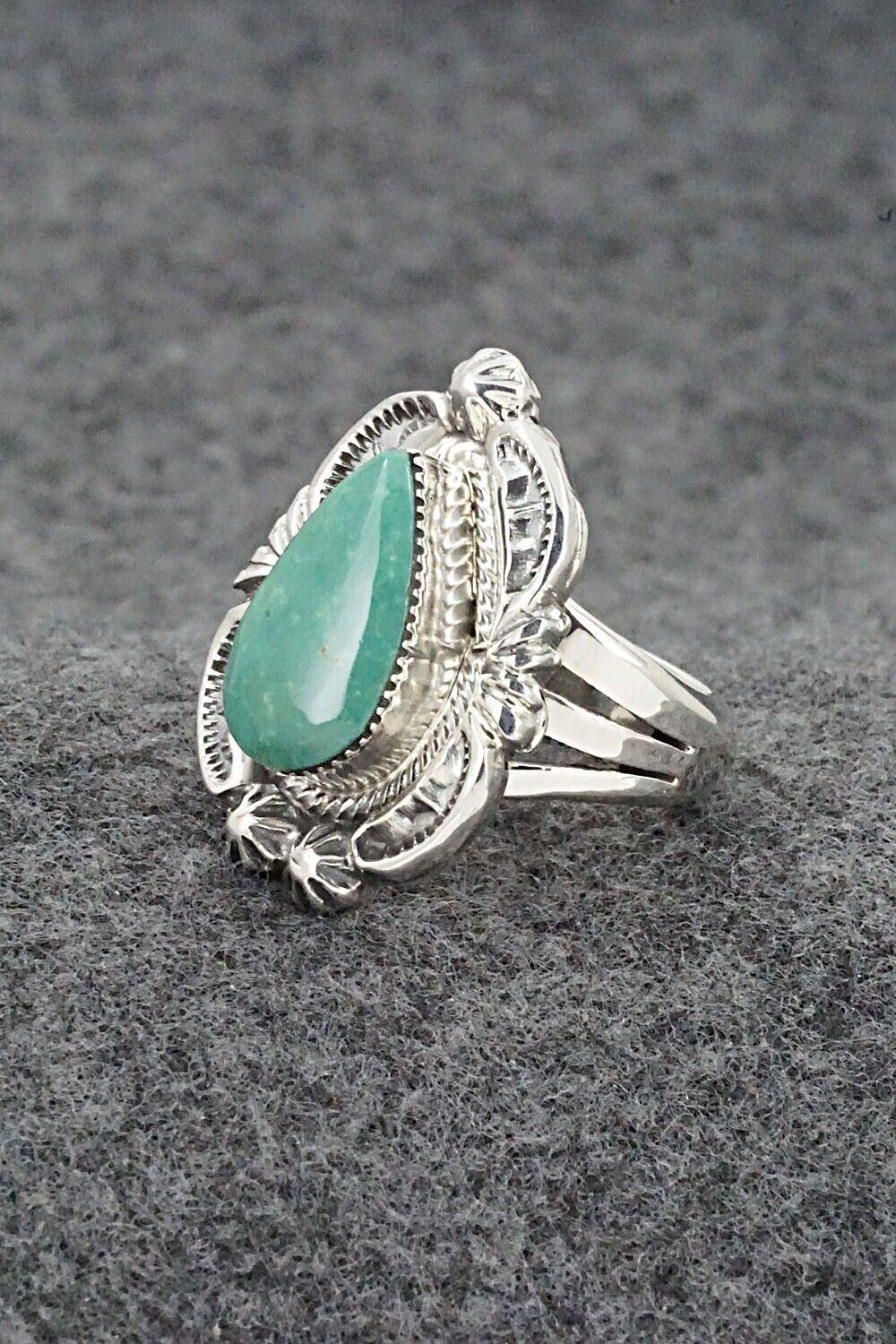 Turquoise & Sterling Silver Ring - Irvin Tsosie - Size 5.25