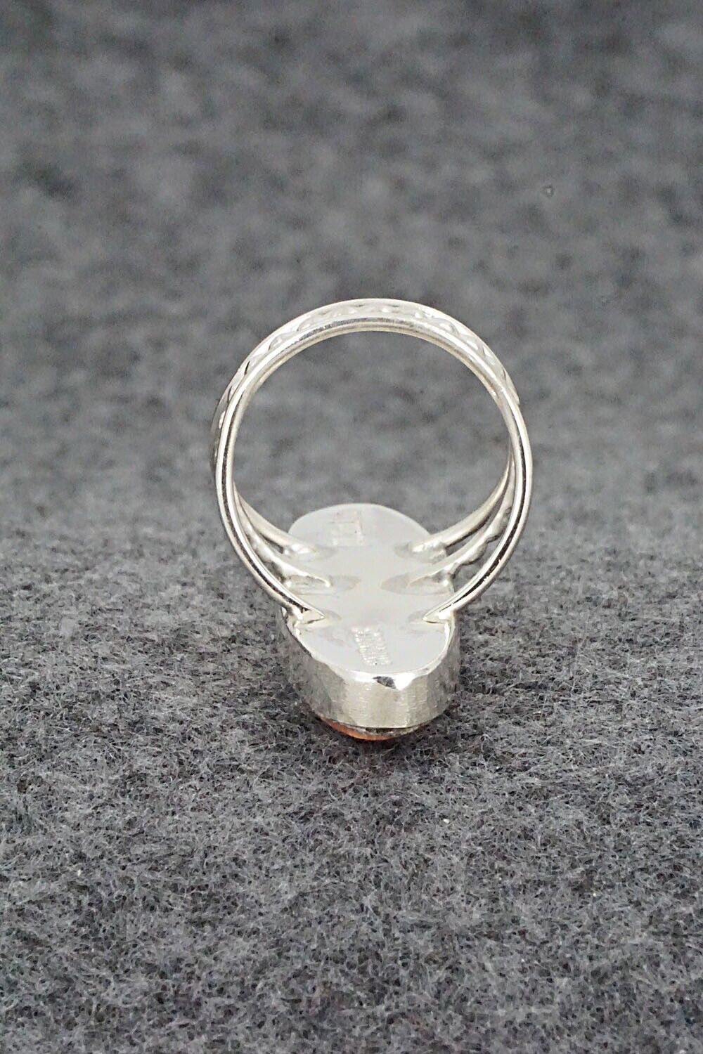 Spiny Oyster & Sterling Silver Ring - Harold Smith - Size 5.5