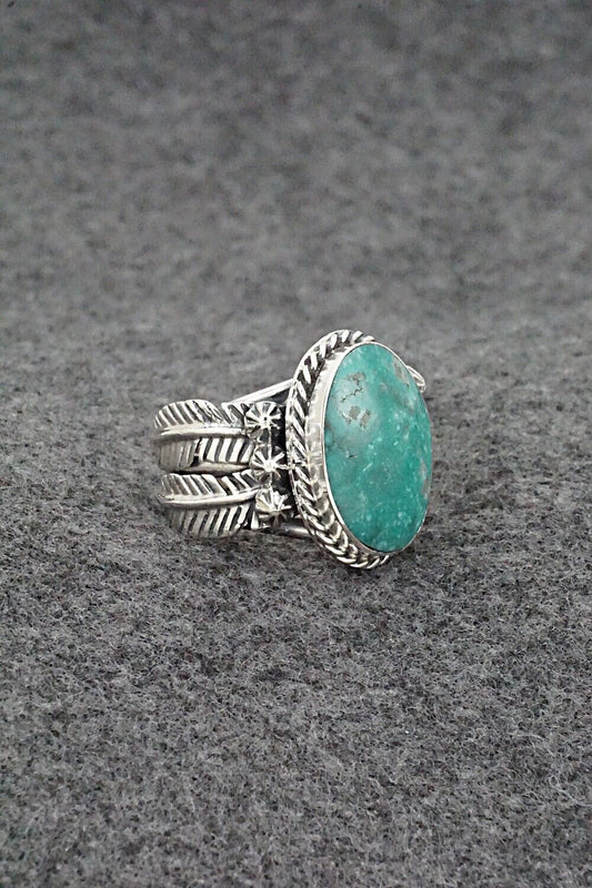 Turquoise & Sterling Silver Ring - Grace Kenneth - Size 9